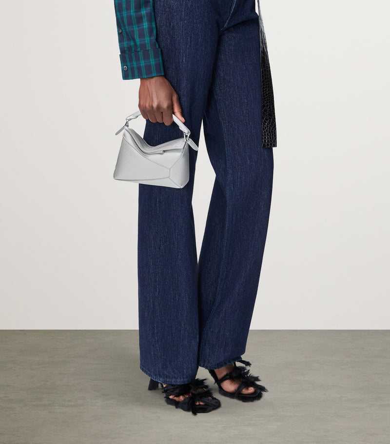 LOEWE Puzzle Edge mini leather bag, imported from the UK