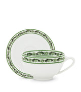 Harrods Dolce&Gabbana Casa Verde Maiolica Porcelain Coffee Cup and Saucer- Buy online at McGrocer