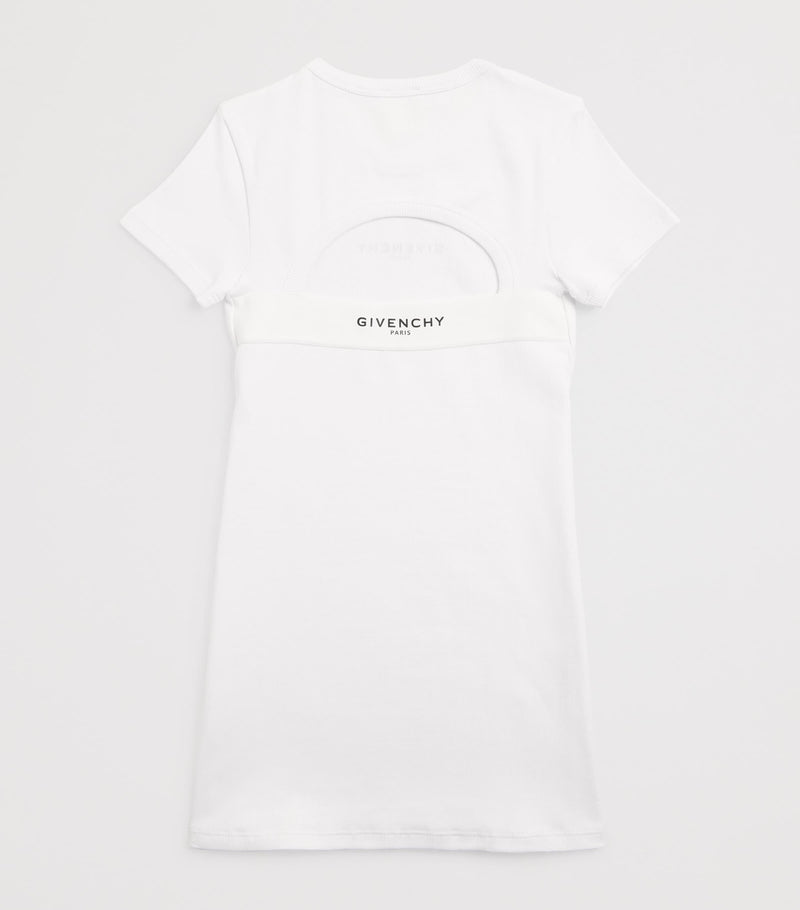 Givenchy Kids stretch-cotton logo short-sleeve dress 4-12+ years, UK version