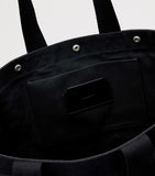 AllSaints Layo tote bag organic cotton canvas, imported from the UK
