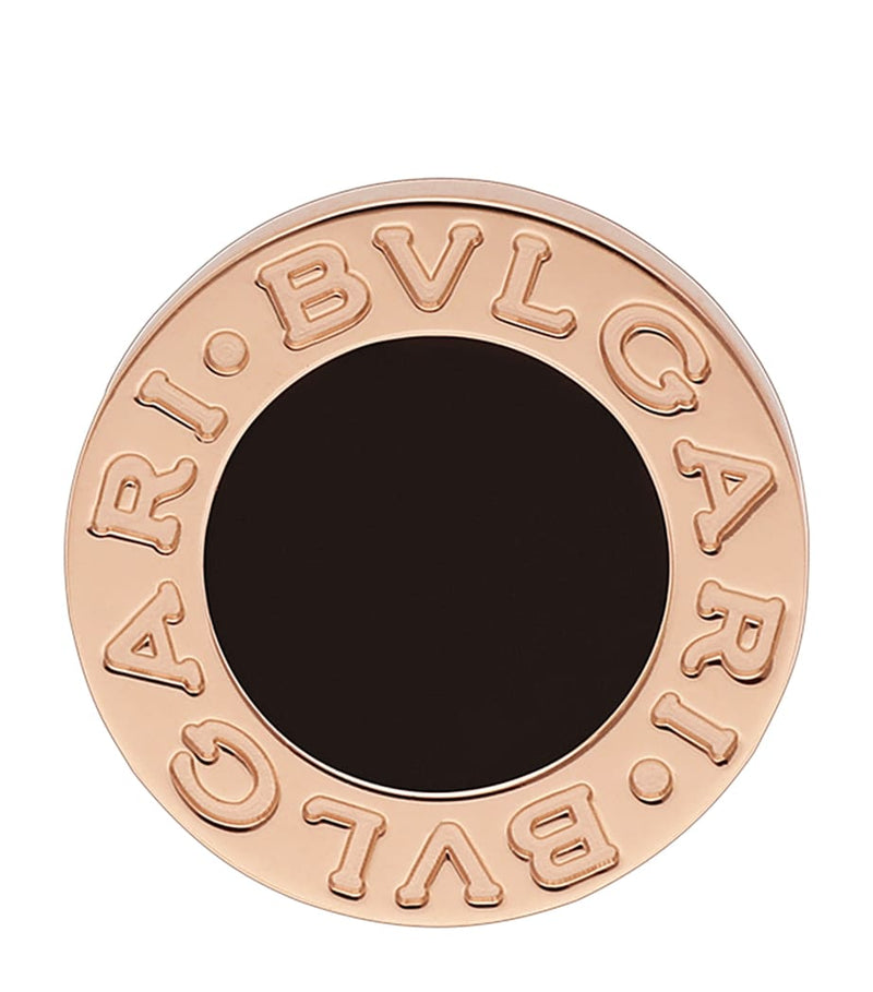 Bvlgari rose gold and onyx single stud earring - British product