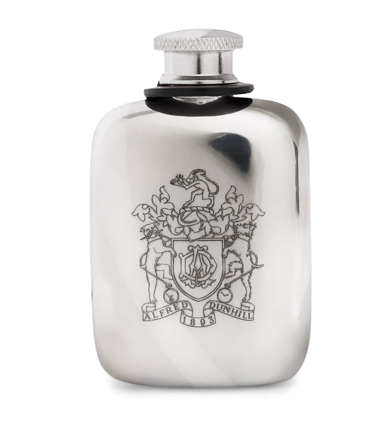 Dunhill mini flask with coat of arms engraving 45ml (British brand)