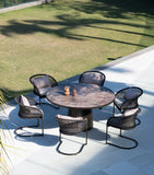 Indian Ocean Round Sierra 6-Seater outdoor table, UK version