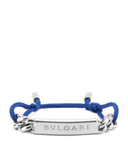 Bvlgari string bracelet with decorative plate, UK version