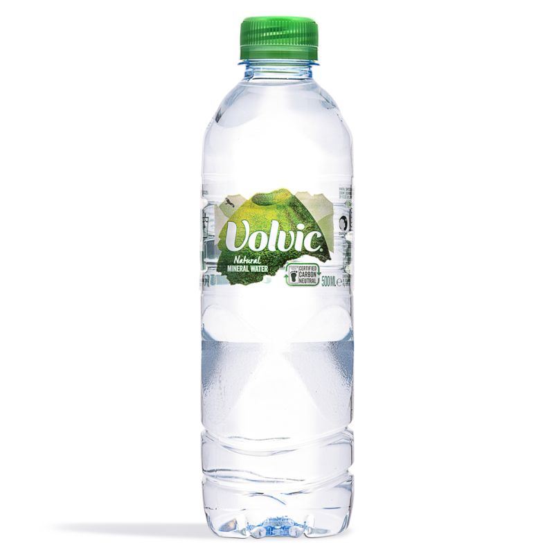 Volvic natural mineral water bottle - British product