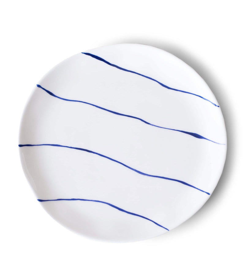 Feldspar Stripe cake plate 16cm - British product
