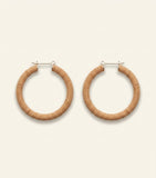 Balenciaga polished copper hoop earrings, imported from the UK