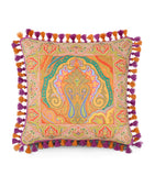 Etro Hoa tassel-trim cushion 45cm, imported from the UK