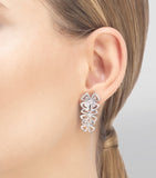 Bvlgari Fiorever pendant earrings with diamonds (British brand)
