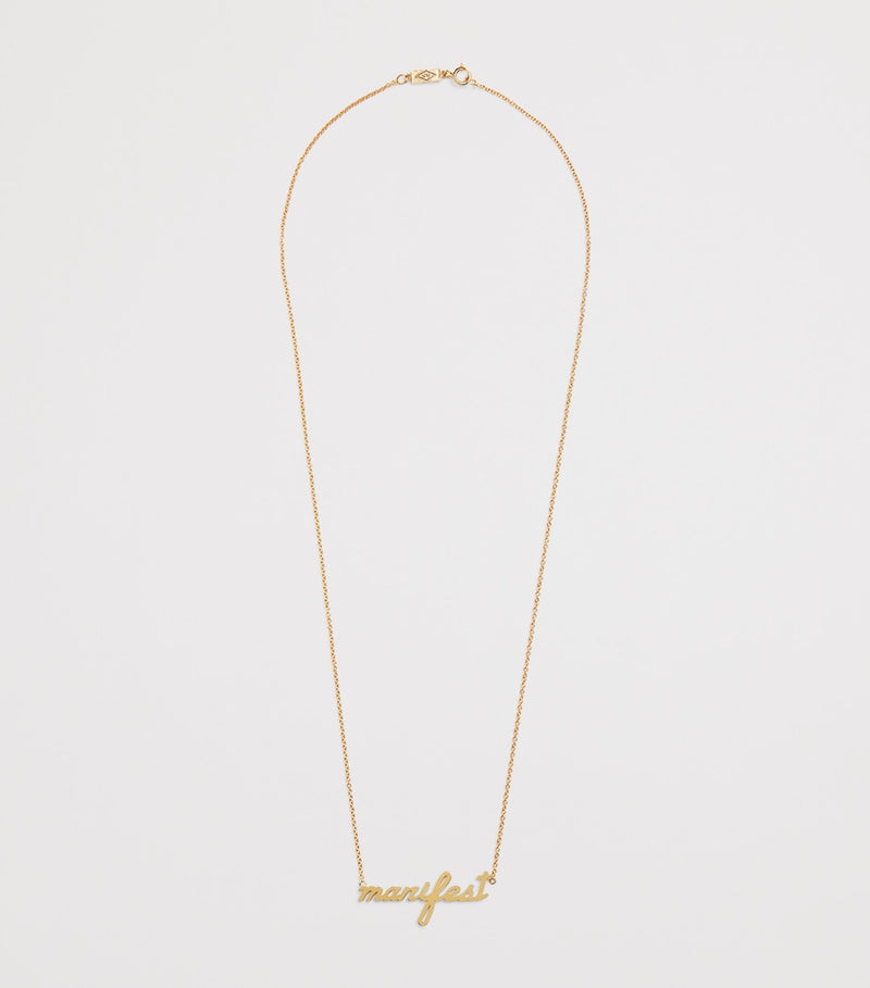 Jennifer Meyer yellow gold manifest necklace - British product