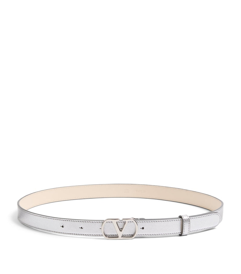 Valentino Garavani VLogo leather belt 2cm, imported from the UK