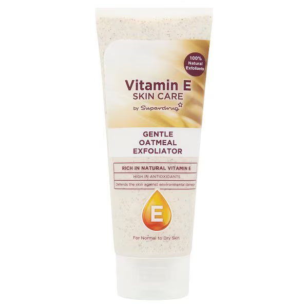Vitamin E face scrub oatmeal exfoliator (British brand)