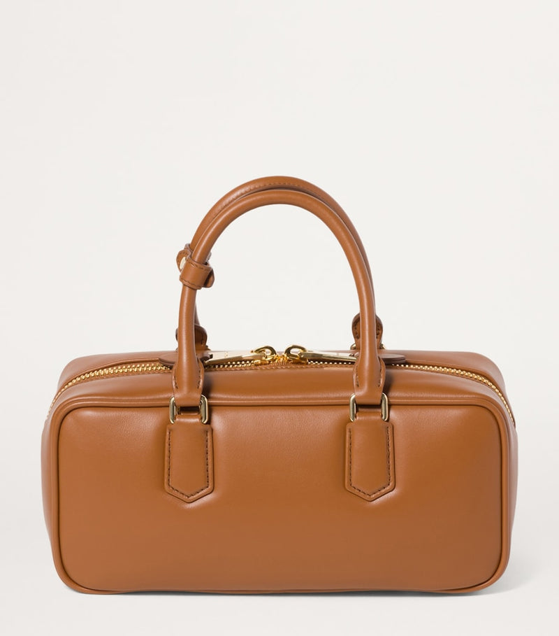 Miu Miu Arcadie top-handle bag in calfskin leather, imported from the UK