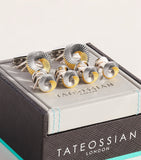 Tateossian Mobius knot cufflinks and studs set (British brand)