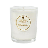 Amphora Aromatics patchouli mini pot candle ivory glass, imported from the UK