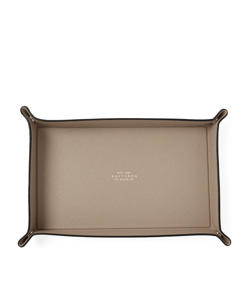 Smythson leather trinket tray small rectangular, UK version