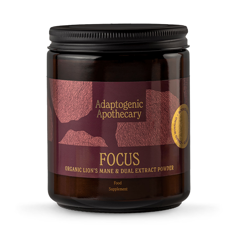 Adaptogenic Apothecary Focus mushroom powder 60g (British brand)