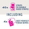 Veet face hair removal wax strips 40 pack (British brand)
