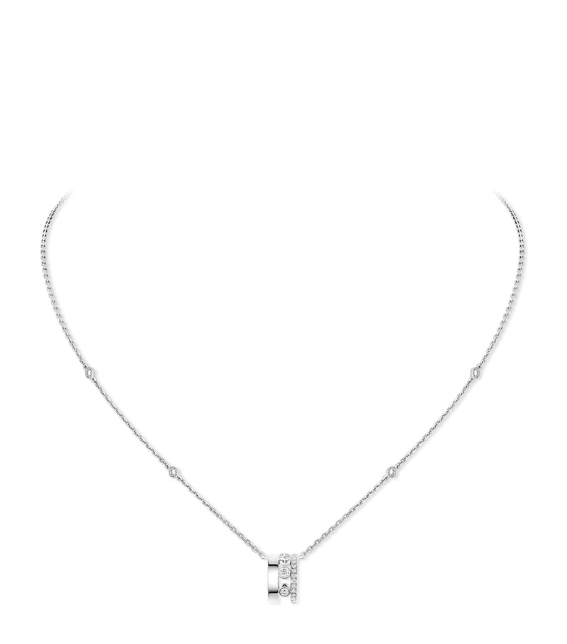 Messika Move Romane white gold diamond necklace 0.31ct, UK version