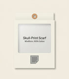 McQueen modal-silk skull scarf, imported from the UK