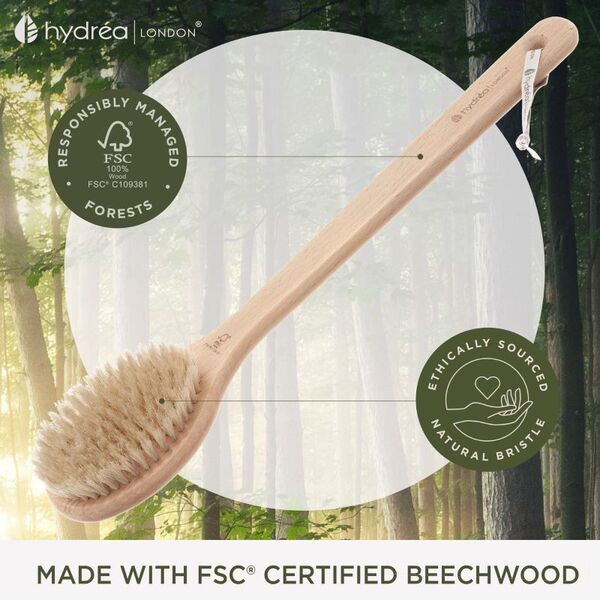 Hydrea London Sauna Bath Brush Natural Bristle - British product