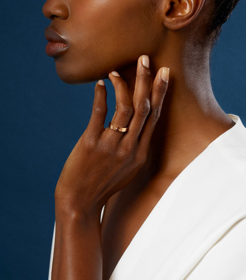 Chaumet wedding ring rose gold - British product