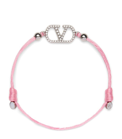 Harrods Valentino Garavani Crystal VLogo Signature Bracelet- Buy online at McGrocer