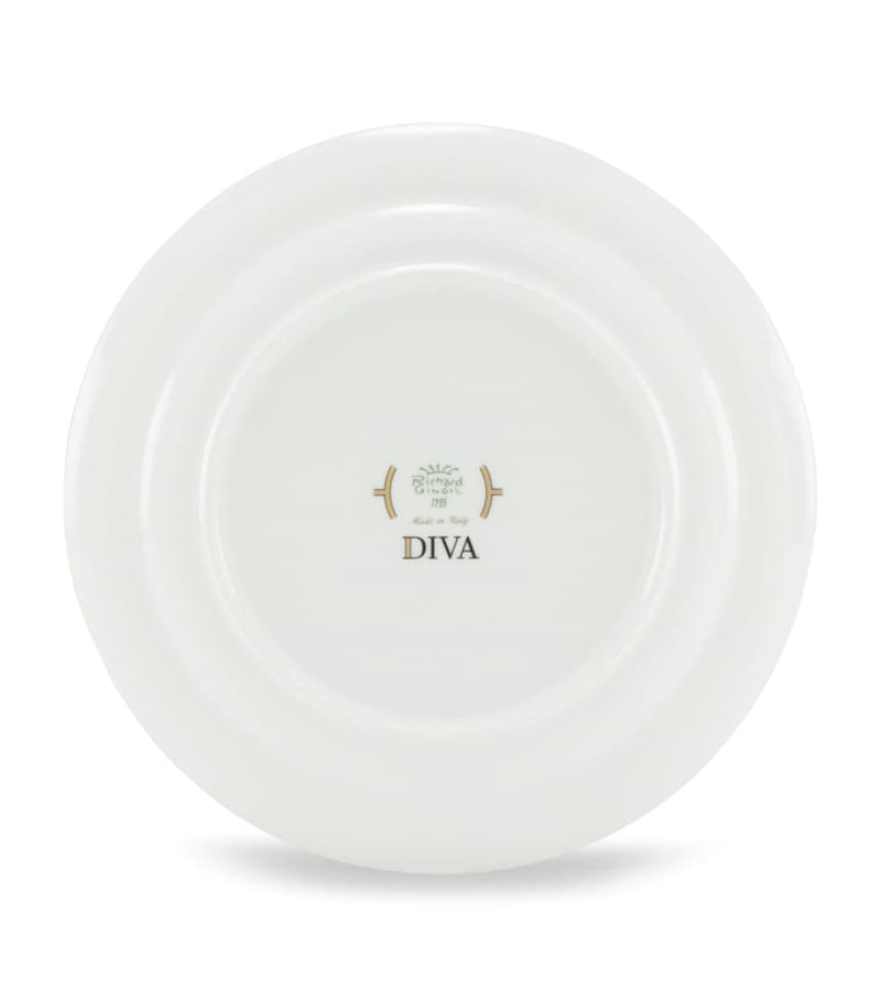 GINORI 1735 porcelain side plate in green 24cm, UK version