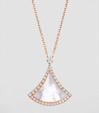 Bvlgari Divas' Dream rose gold and diamond necklace, imported from the UK
