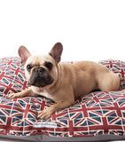 Mutts And Hounds Union Jack pillow dog bed medium (British brand)