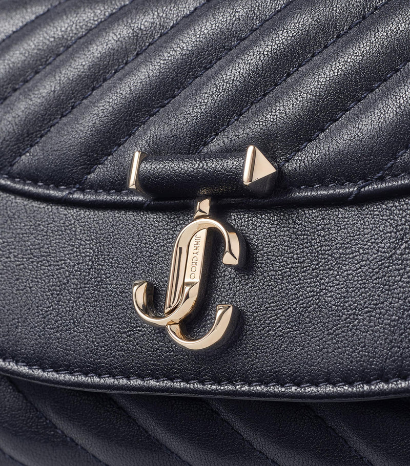 Jimmy Choo Curve quilted leather cross-body bag - British product