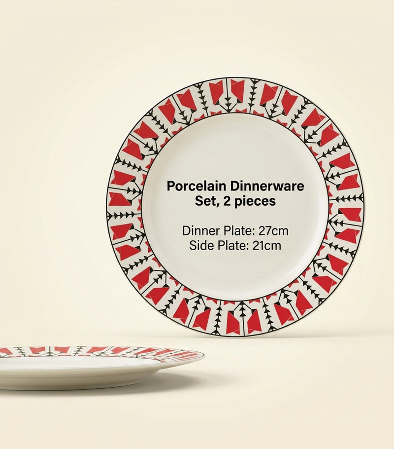 Prada dessert plates set of two 22cm - British product