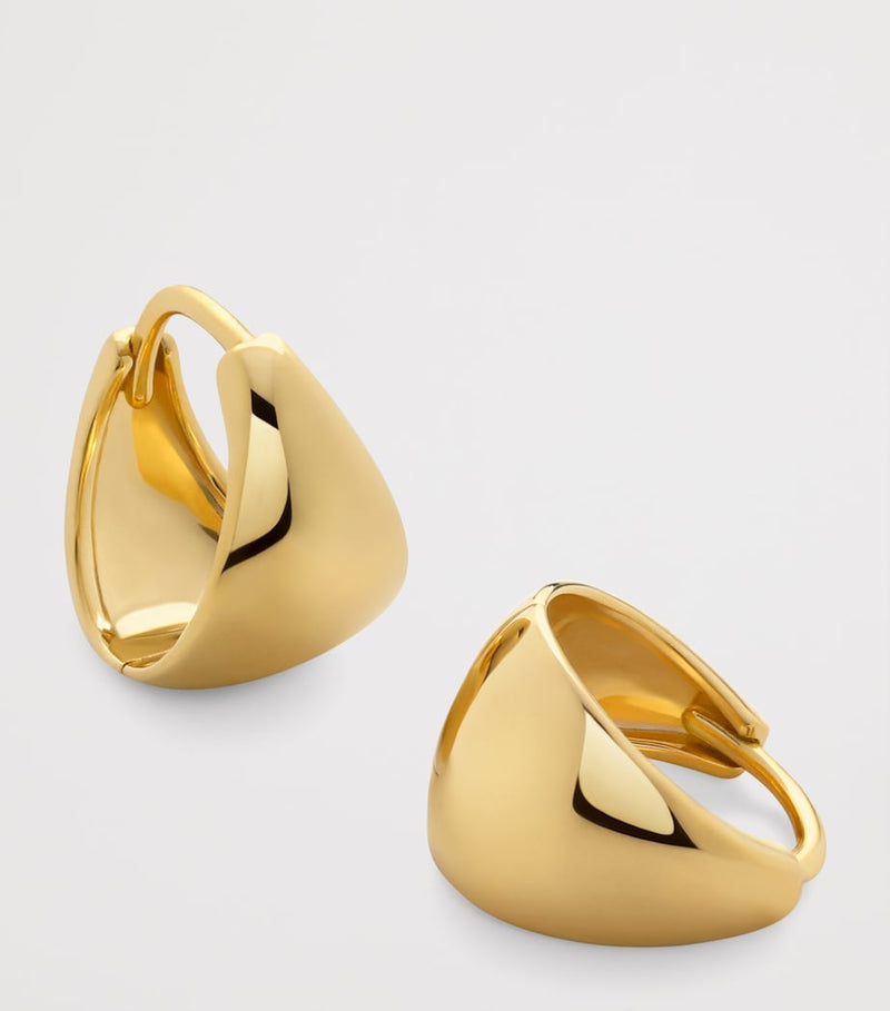 Monica Vinader gold vermeil tapered huggie earrings - British product