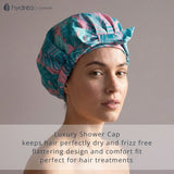 Hydréa London luxury shower cap for bath and shower, UK version