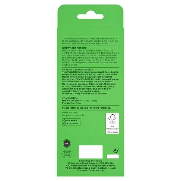 Naturally Radiant jade roller skin tool (British brand)