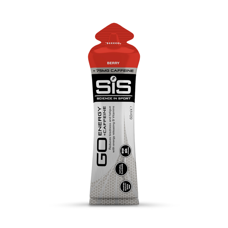 SiS GO Energy Plus Caffeine gel berry 60ml (British brand)