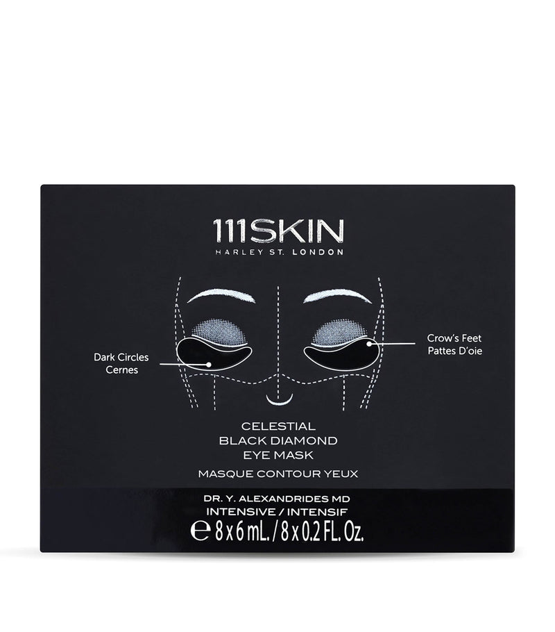 111Skin Celestial Black Diamond eye mask 8 x 6ml - British product
