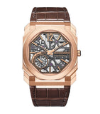 Bvlgari Octo Finissimo skeleton watch 40mm rose gold (British brand)