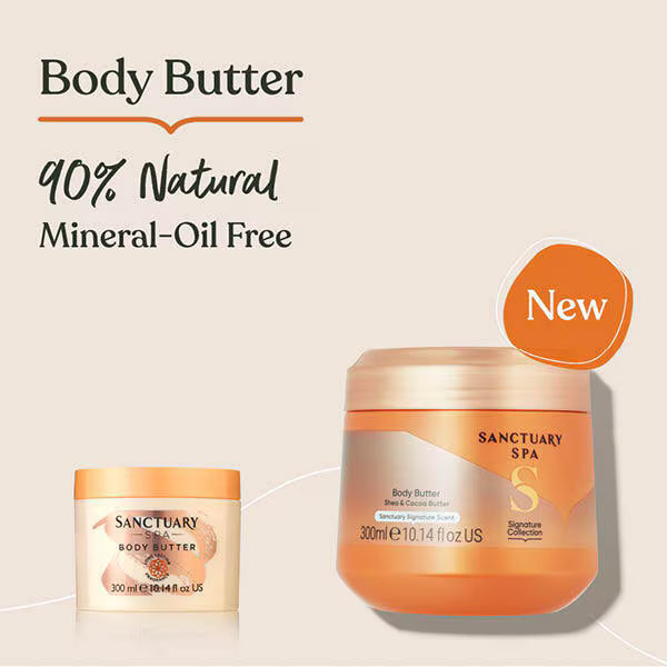 Sanctuary Spa signature collection body butter moisturiser (British brand)