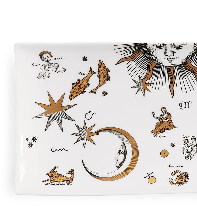Fornasetti Astronomici rectangular tray 39cm x 15.5cm, UK version