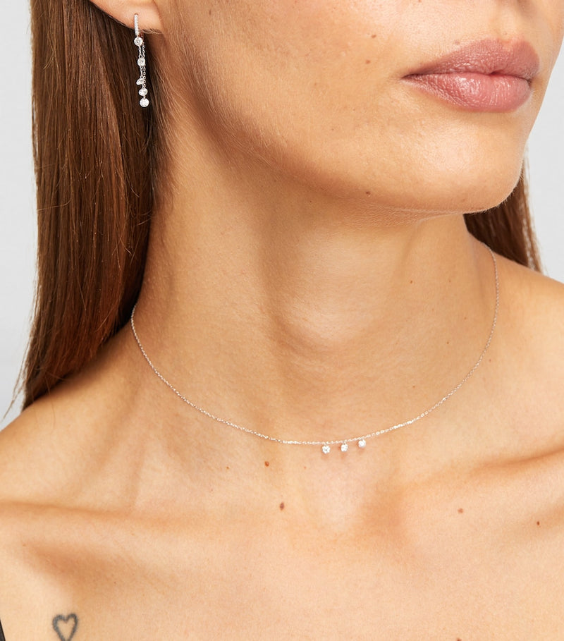 Persée Danaé single earring white gold diamond, imported from the UK