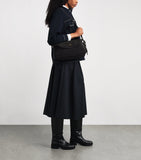 Sandro Paris suede Le Mambo shoulder bag H15xW31xD10.5cm (British brand)