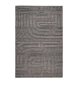 Harrods The Rug Company Wool Folk Slate Area Rug 2.74m x 1.83m- Buy online at McGrocer