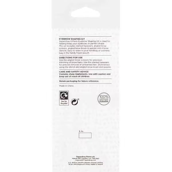 Superdrug eyebrow shaping kit 5 pieces, imported from the UK
