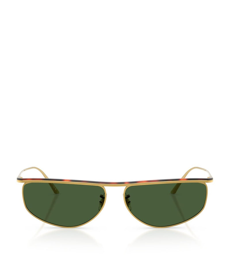 Oliver Peoples 1986C steel oval sunglasses, imported from the UK