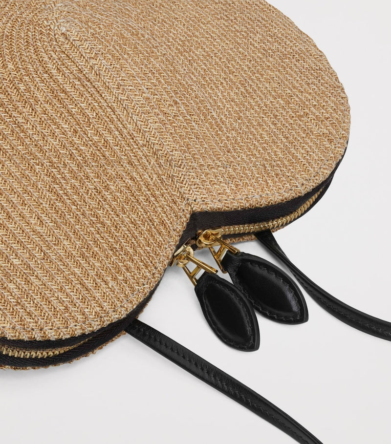 Alaïa heart-shaped straw shoulder bag (British brand)