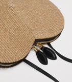Alaïa heart-shaped straw shoulder bag (British brand)