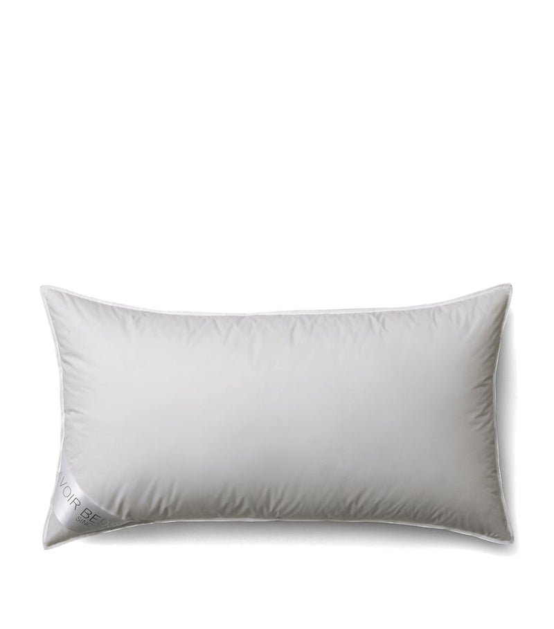 SAVOIR Firm Canadian Goose Down and Feather Pillow 50cm x 90cm (British brand)
