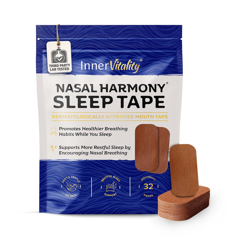 Inner Vitality Nasal Harmony mouth tape 32 strips, UK version