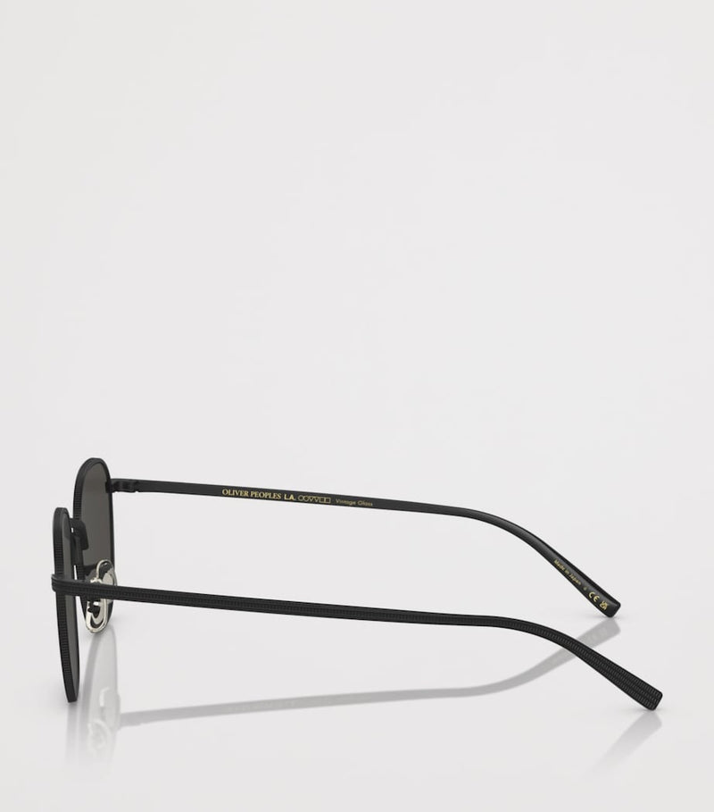 Oliver Peoples titanium Rynn square sunglasses, imported from the UK